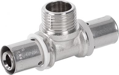 Perfexim Trójnik zaprasowywany wkrętny 739 16xG1/2x16 Z (62-739-1615-000)