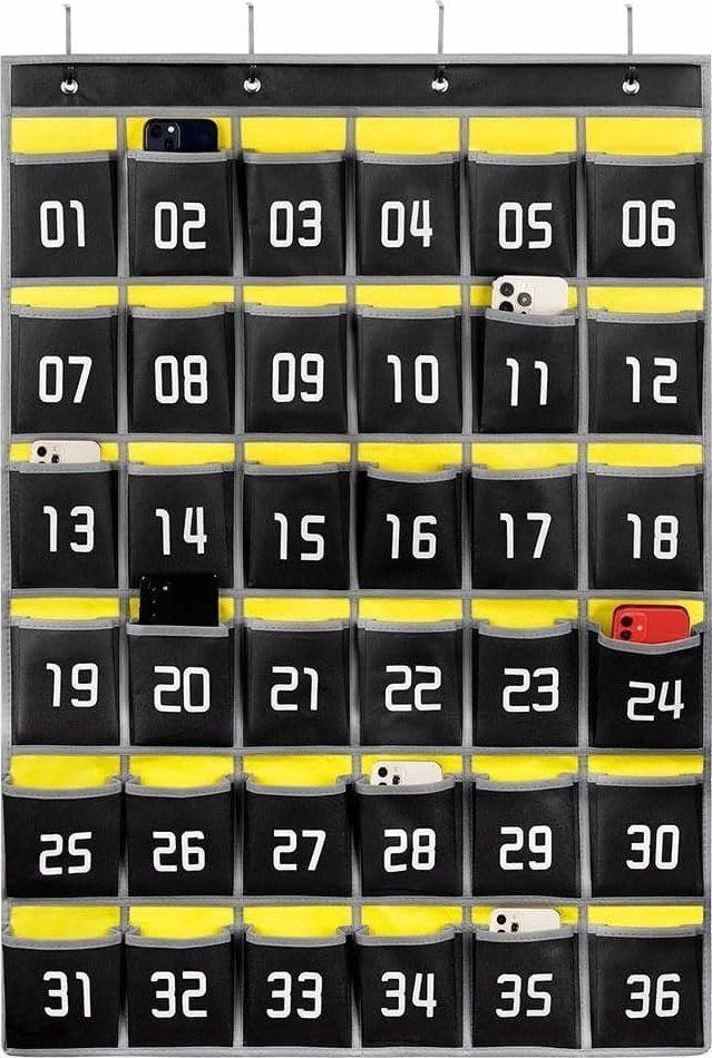 Numerowany Organizer na Smartfony Praktyczne Kieszonki na Telefony 36