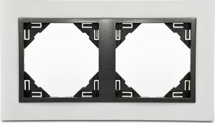 Efapel EFAPEL METALLO RAMKA 2-KROTNA ALUMINIUM GRAFIT 90920 TUS