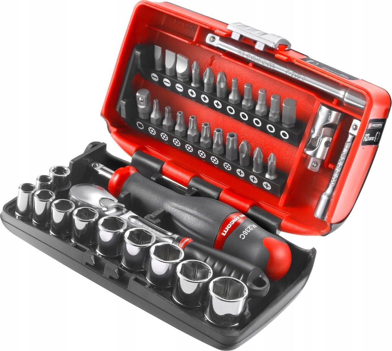 Facom zestaw nasadowy 1/4" nasadki 6-kątne