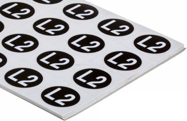 Ergom Znaki samoprzylepne ZS D20 / L2 25 x 19mm (E04ZP-02030402800)