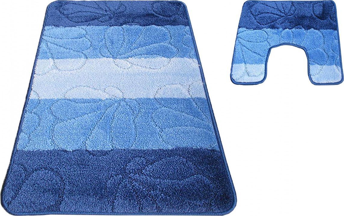 Profeos Niebieski komplet dywaników łazienkowych - Visto 4X