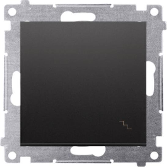 Kontakt-Simon Simon 54 Łącznik schodowy (moduł) 16AX 250V zaciski śrubowe czarny mat DW6A.01/49