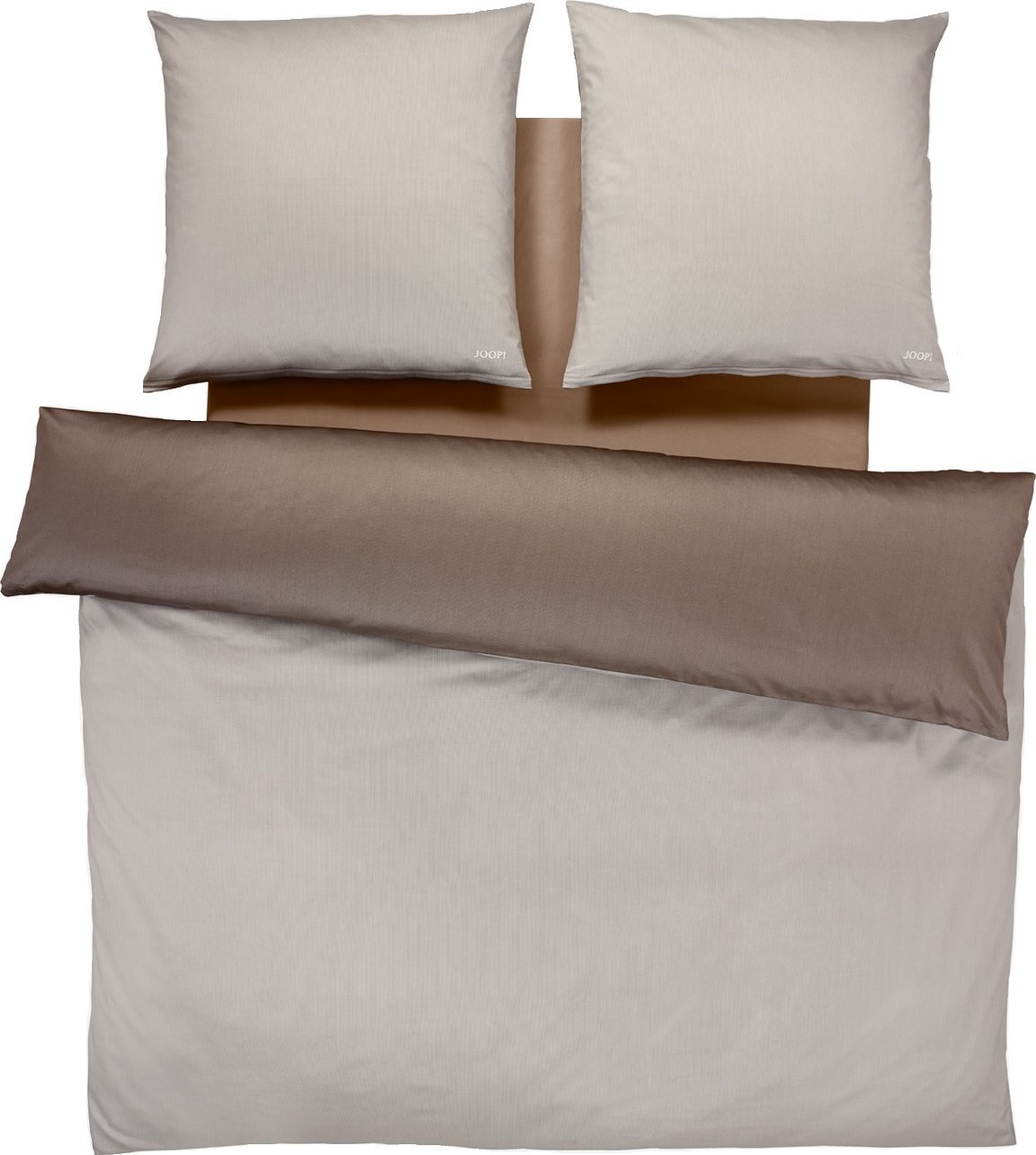 Joop! Pościel satynowa 200x220 cm Micro Pattern 4040-7 beżowa