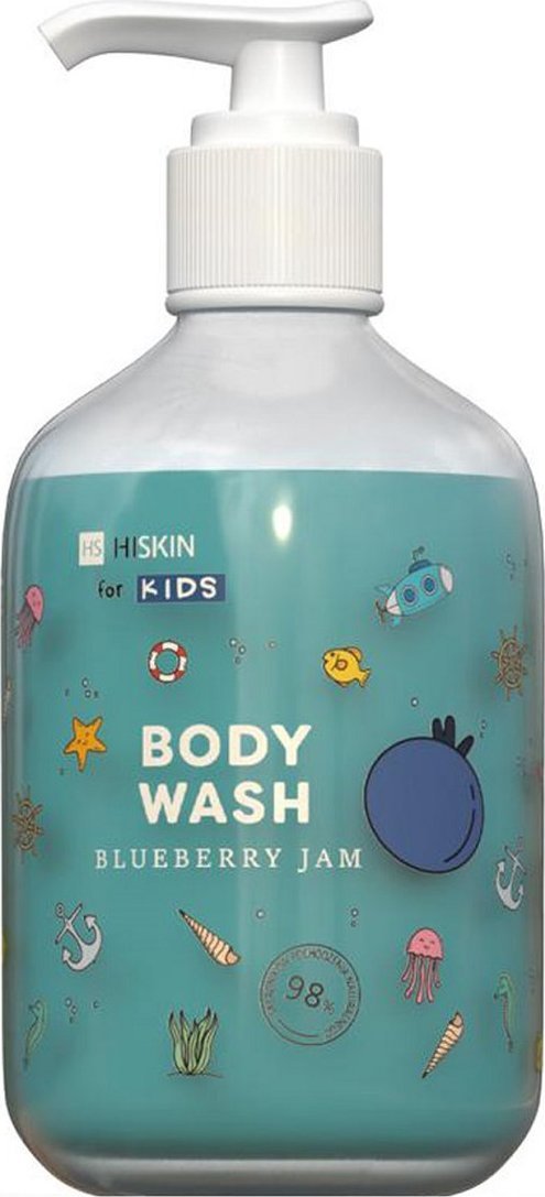 Hiskin Kids Body Wash Płyn do mycia ciała dla dzieci Blueberry Jam 400ml