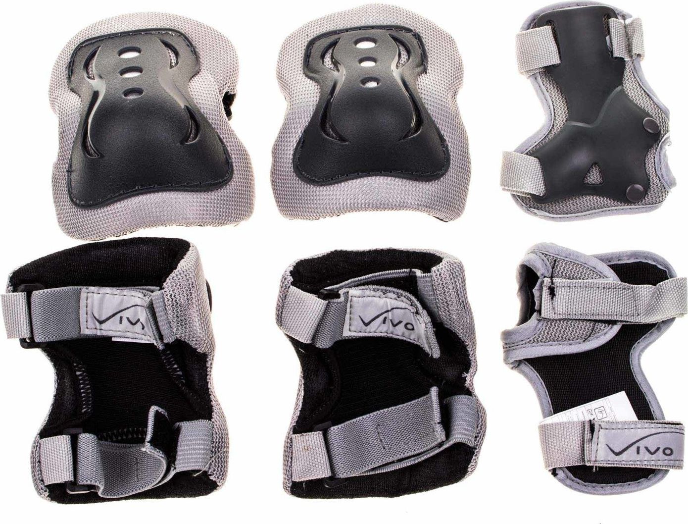 Vivo Ochraniacze na łyżworolki Vivo JR-520 srebrne M