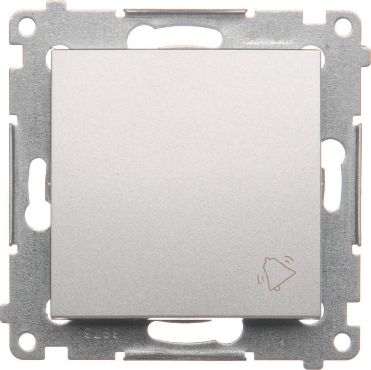 Kontakt-Simon Przycisk dzwonek srebrny mat - DD1.01/43