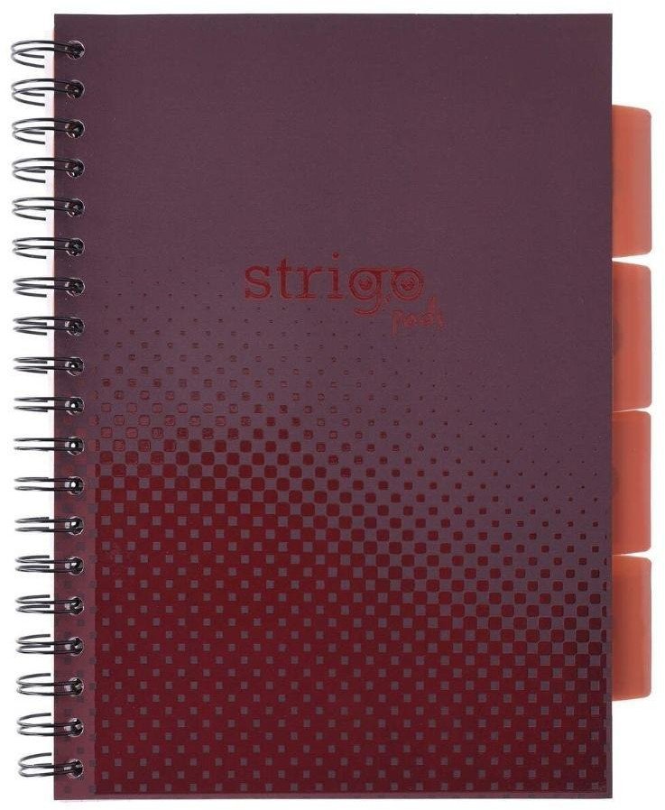 Kołozeszyt Pads B5/100K kratka Basic bordowy