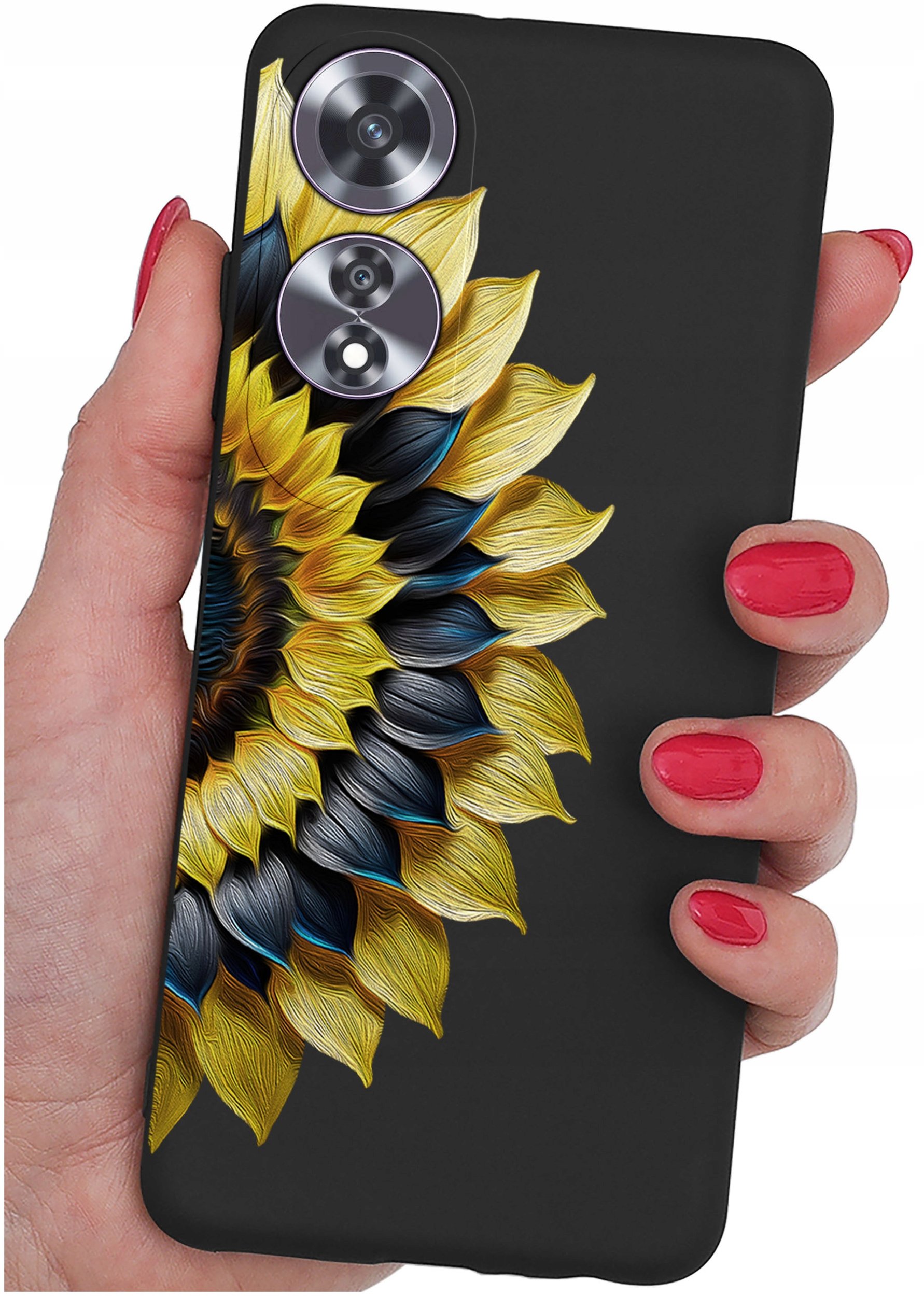 krainaGSM Etui do Oppo A60 4G wzory | SILIKONOWE MATT CASE + SZKŁO 9H