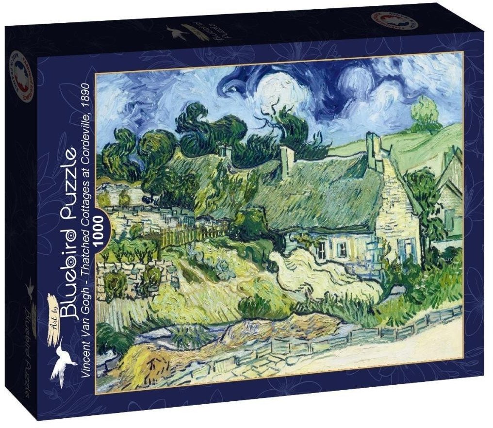 Puzzle 1000 Domki krytę strzechą, Vincent van Gog