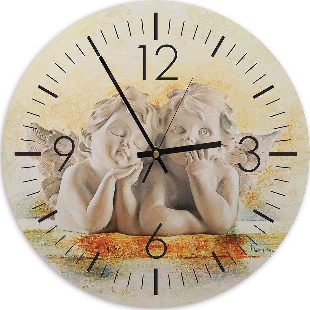 Feeby Obraz z zegarem, Aniołki - 60x60