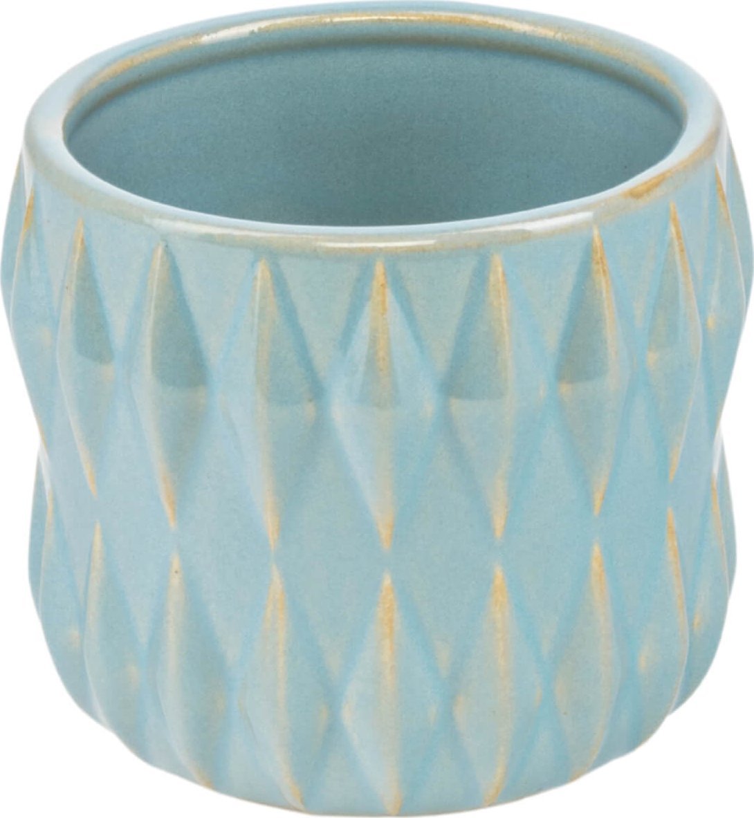 Direct Home and Garden Osłonka ceramiczna ONDAS niebieska