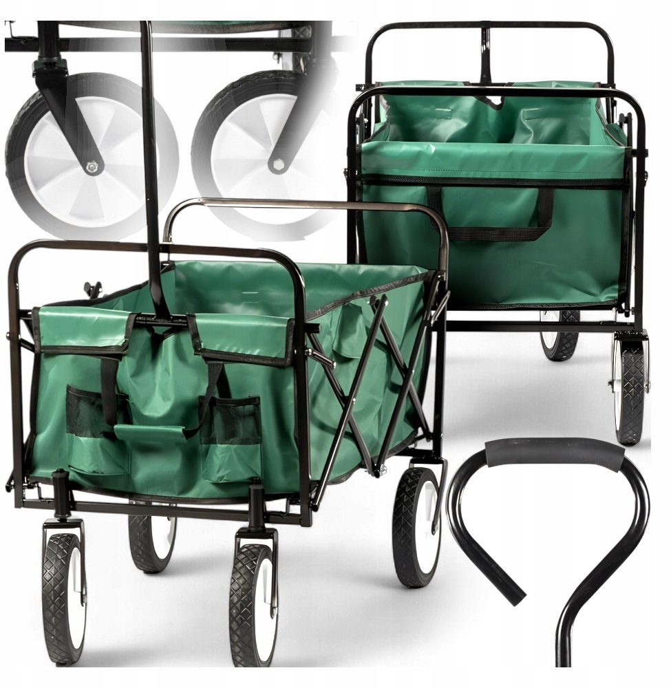 WÓZEK OGRODOWY SKŁADANY TRANSPORTER KANZA