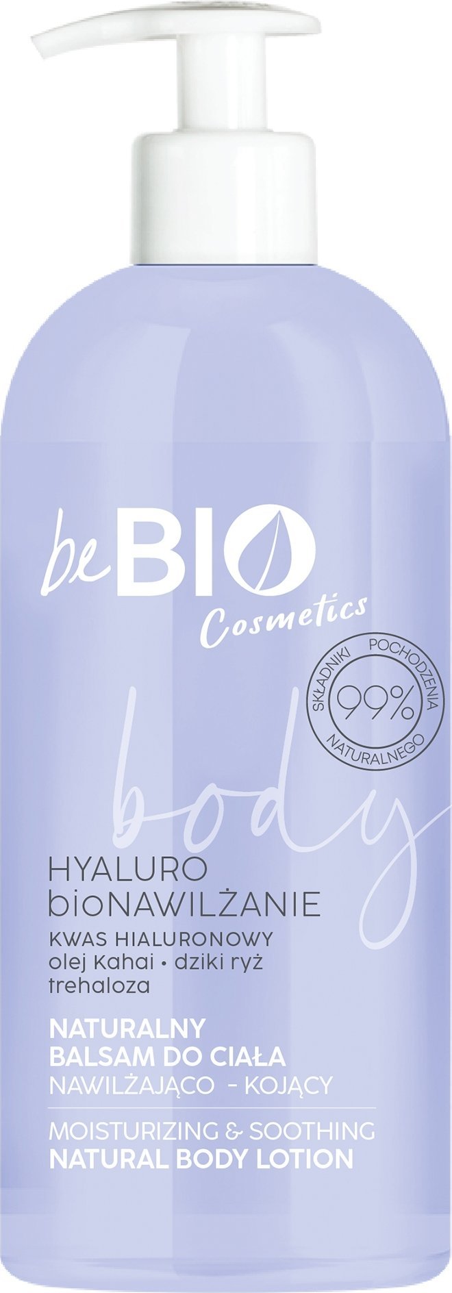 BE BIO_Ewa Chodakowska naturalny balsam do ciała z kwasem hialuronowym, trehalozą i ekstraktem dzikiego ryżu 350ml