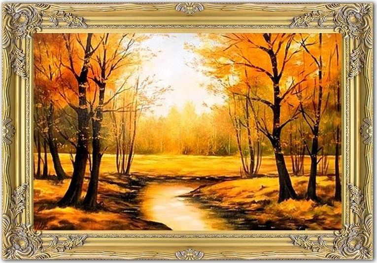 GO-BI Obraz - Pejzaz tradycyjny - olejny, ręcznie malowany 75x105cm uniwersalny