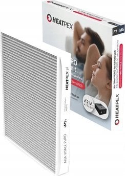 Heatpex Filtr ARIA VITALE PURO M5, węglowy (antyzapachowy, do kompletowania z filtrem nawiewnym)