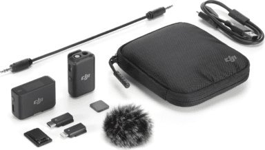 DJI Bezprzewodowy system transmisji audio Mic Basic (1TX+1RX) Czarny