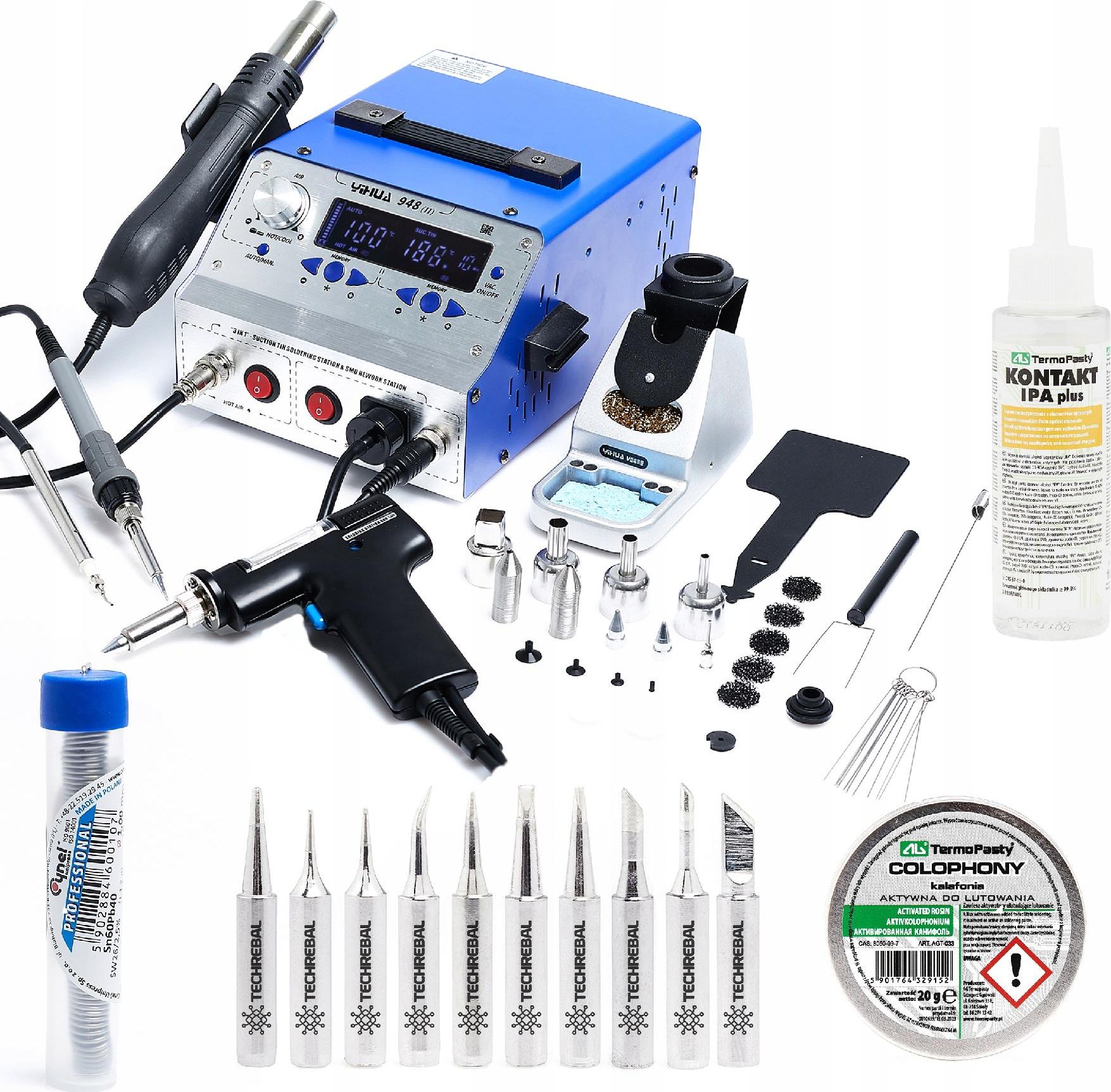 Techrebal Stacja lutownicza Yihua 948-II Groty KIT10