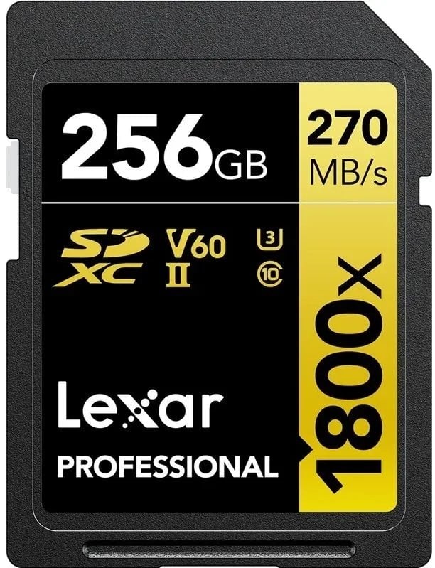 Karta Lexar Professional 1800x SDXC 256 GB Class 10 UHS-II/U3 V60 (LSD1800256G-BNNNG)