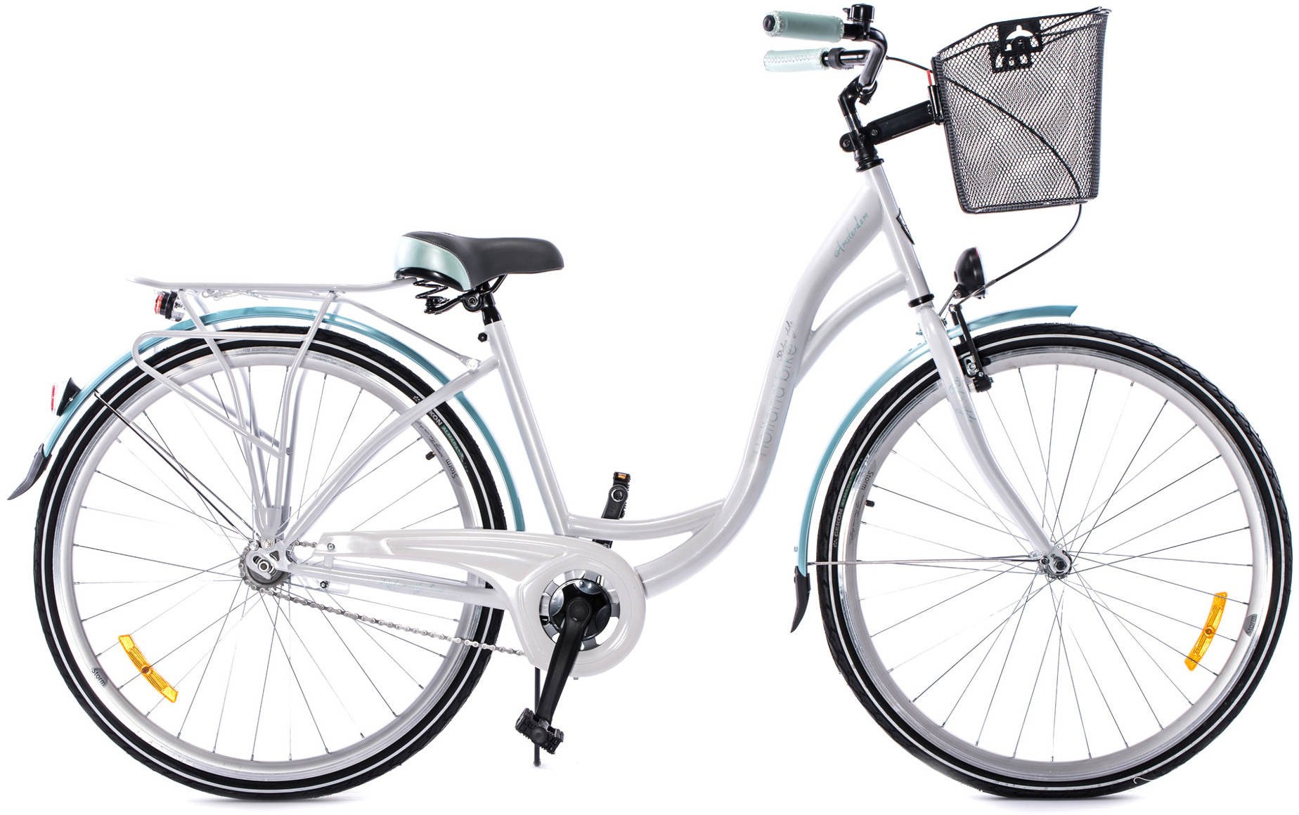 Rower Storm 26" AMSTERDAM Nexus 3-bieg biały błotniki morskie Uniwersalny