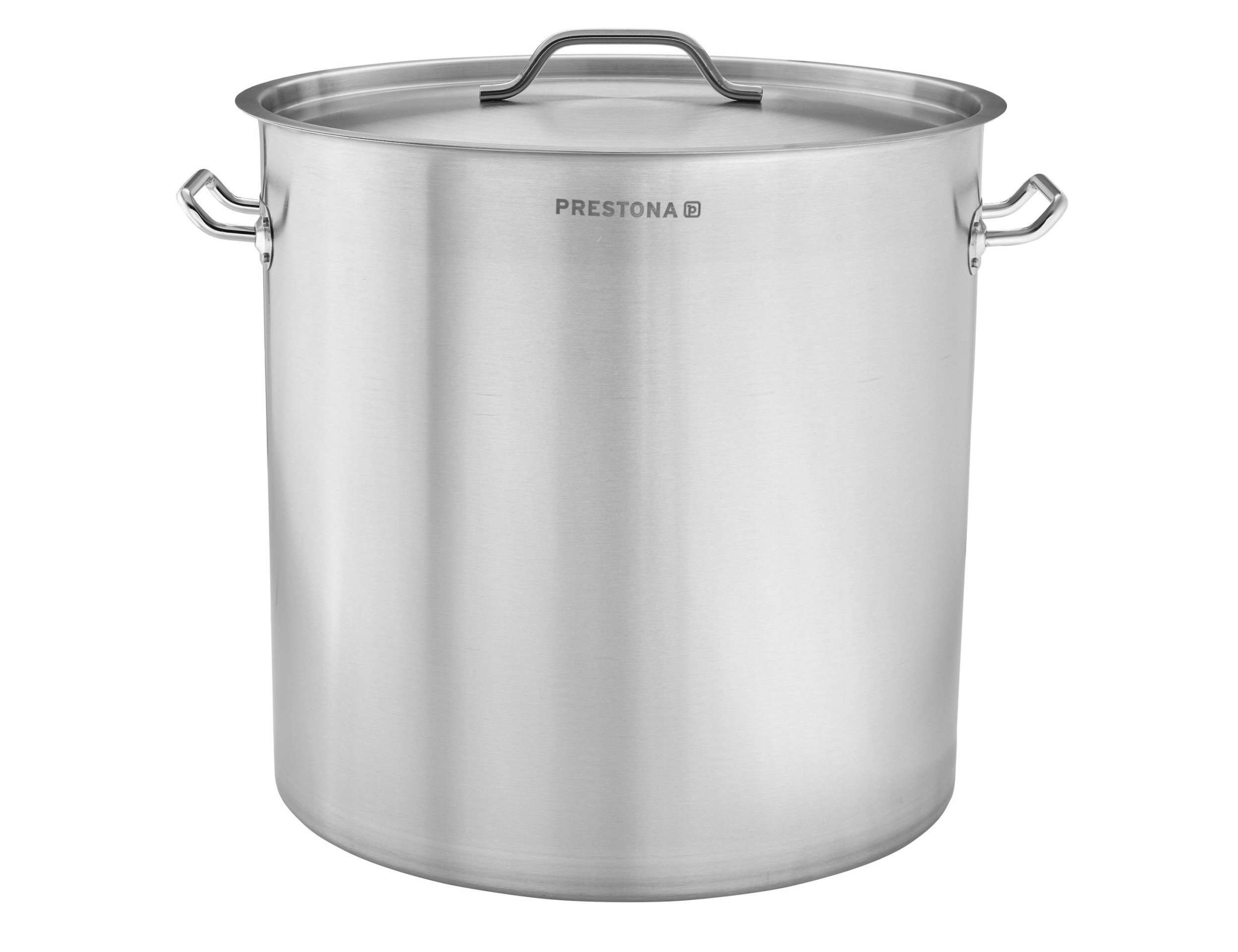 Garnek wysoki 130 l o średnicy 550 mm z pokrywką ze stali nierdzewnej | PRESTONA, 210154