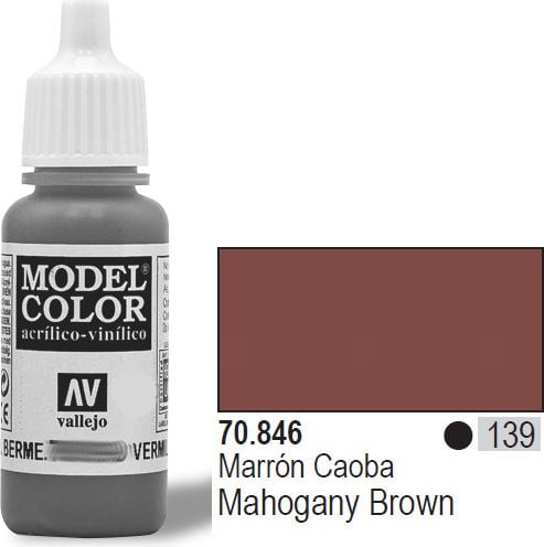 Vallejo Farba Nr139 Mahogany Brown 17ml - 70846