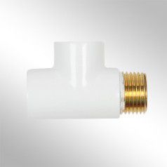 Gwarant Trójnik 1/2" do grzałki biały