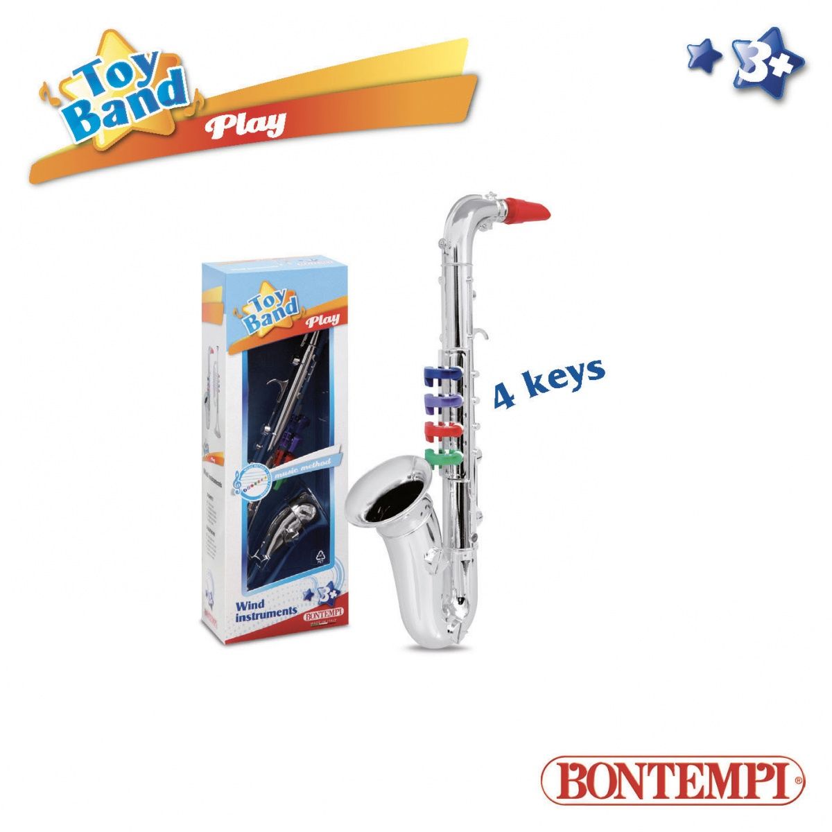 Dante Bontempi Play Silver Saxophone (041-14457)