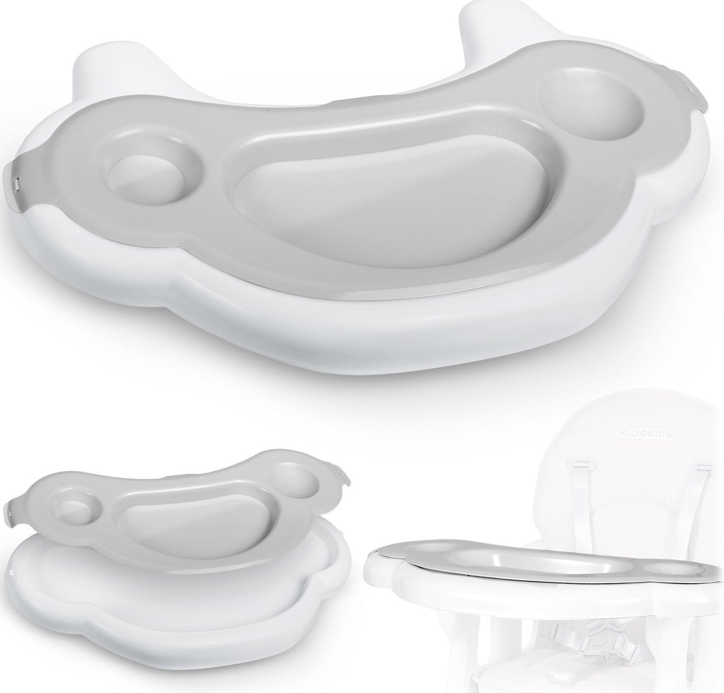 Ricokids Tacka do krzesełka Sinco Ricokids - szara