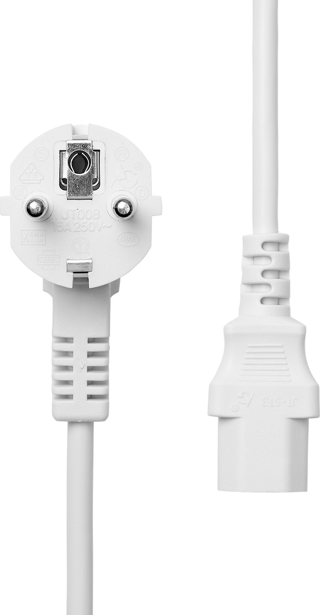 Kabel zasilający ProXtend ProXtend Power Cord Schuko Angled to C13 3M White