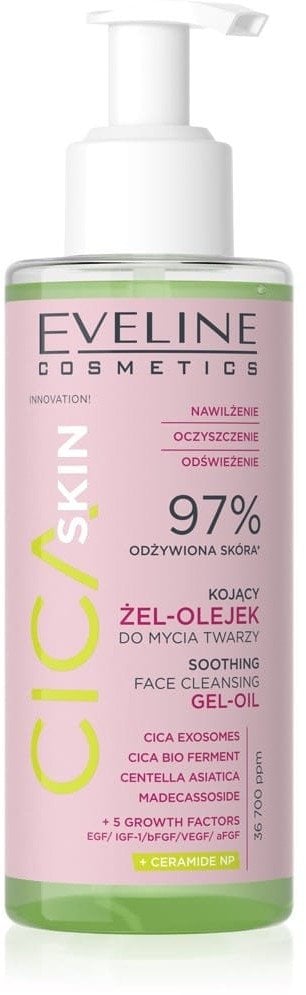 EVELINE CICA Skin Kojący Żel-olejek do mycia twarzy 145 ml