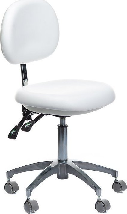 BEAUTY SYSTEM TABORET MEDYCZNY Z OPARCIEM BD-Y941 BIAŁY