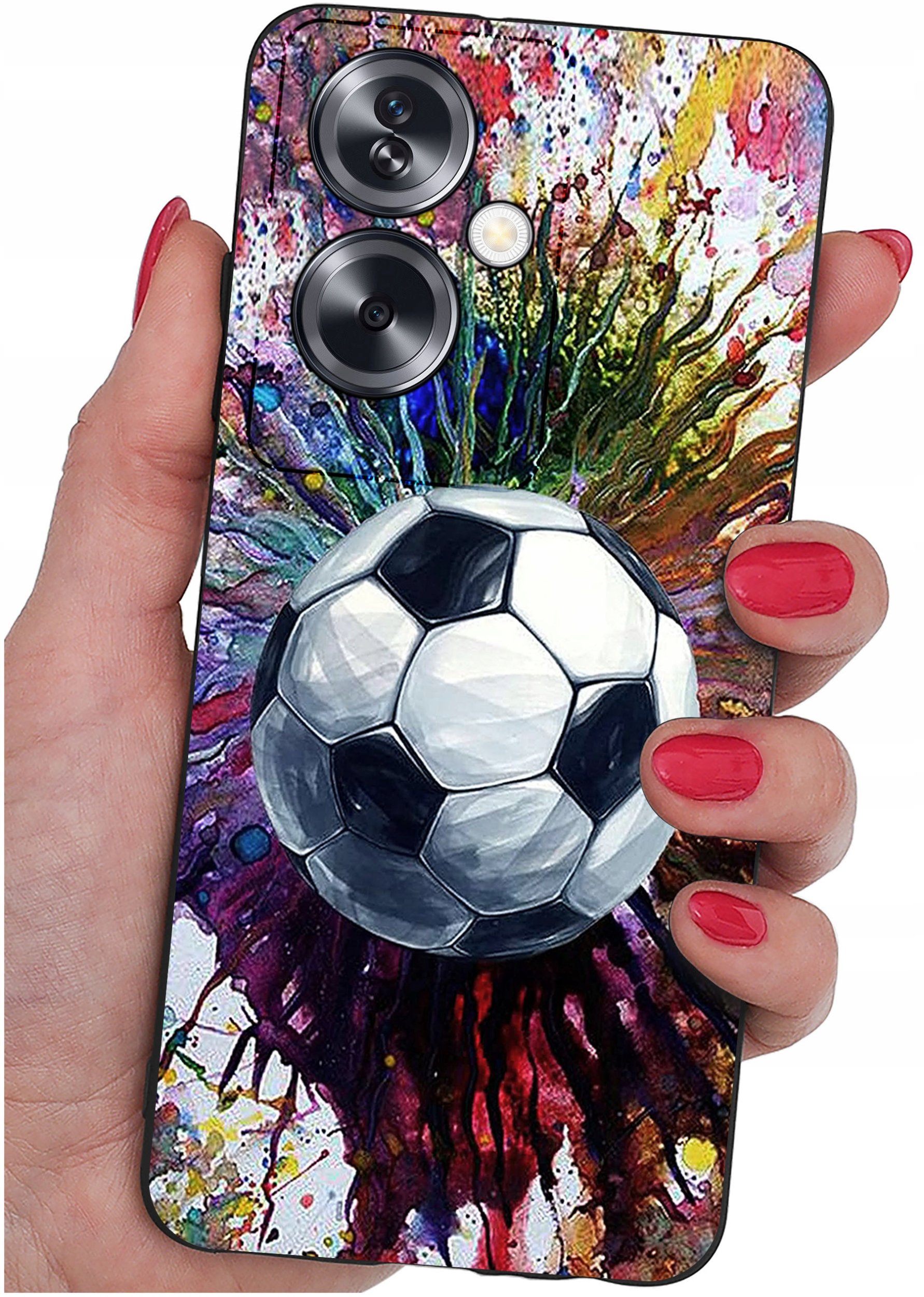 ETUI do Oppo A79 5G WZORY |SILIKONOWE MATT CASE + SZKŁO ochronne 9H