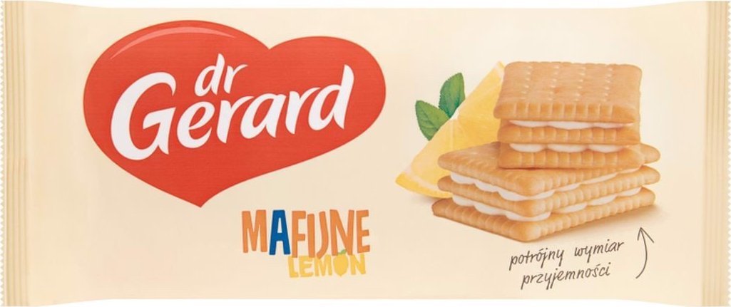 Dr Gerard dr Gerard Mafijne Herbatniki z kremem o smaku cytrynowym 216 g