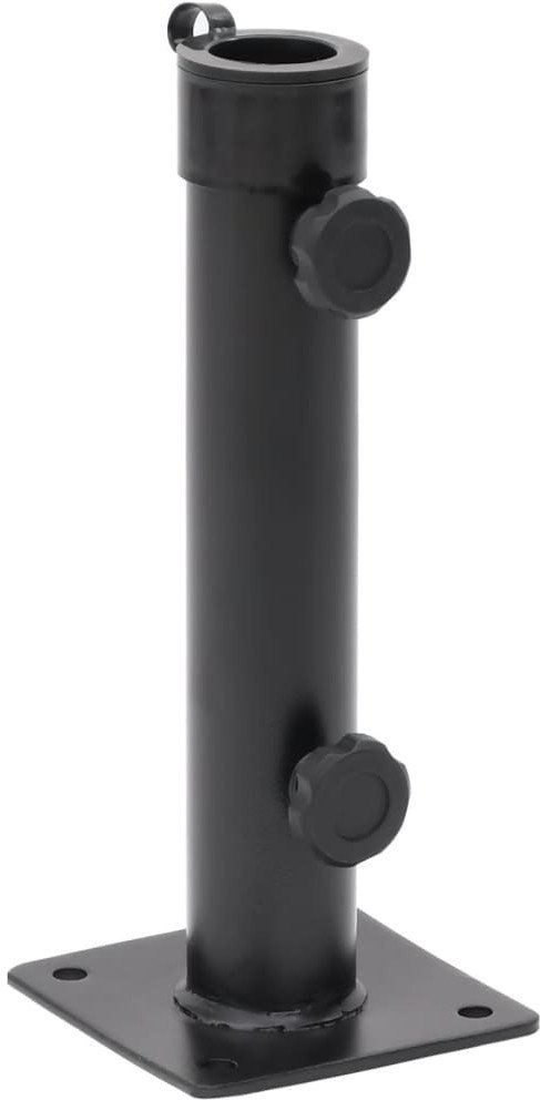 vidaXL Podstawa do parasola, do słupków 38/48 mm, matowa czerń, stal