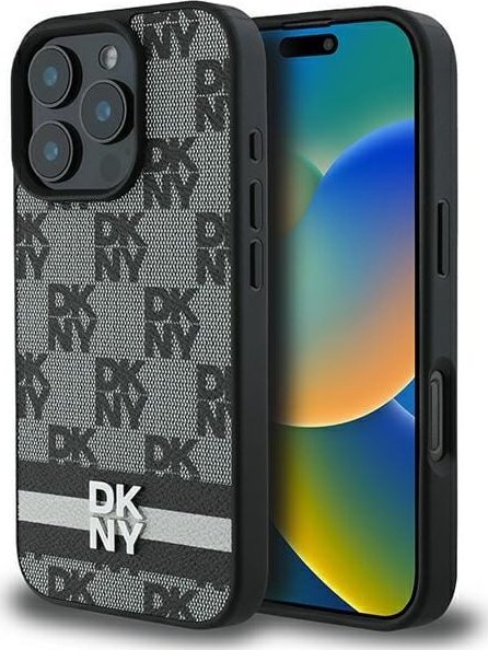 DKNY DKNY DKHCP16XPCPTSSK iPhone 16 Pro Max 6,9" czarny/black hardcase Checkered Pattern & Printed Stripes