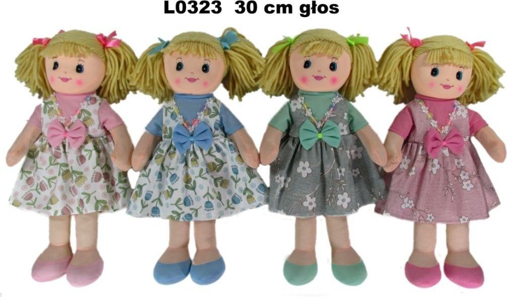 Sun-Day Lalka szmacianka 30 cm 4wz z głosem 156631 cena za 1 sztukę