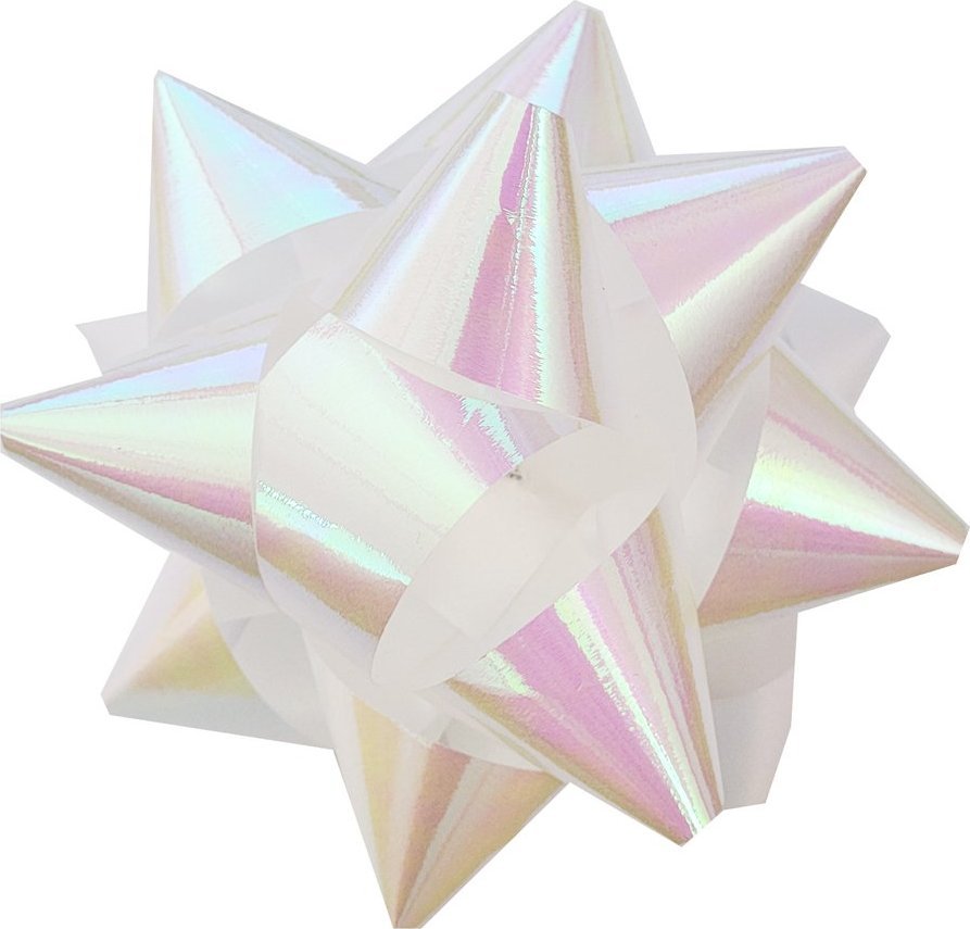 Fastima Rozetka Biała KOKARDA do prezentów 11cm 15ŚR