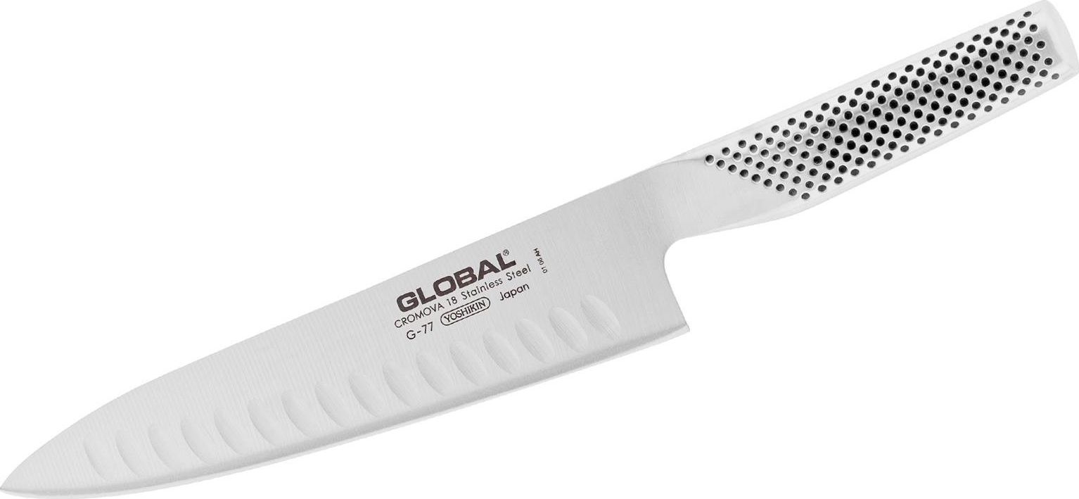 Global Nóż kuchenny GLOBAL Szef kuchni 20 cm dimple [G-77]