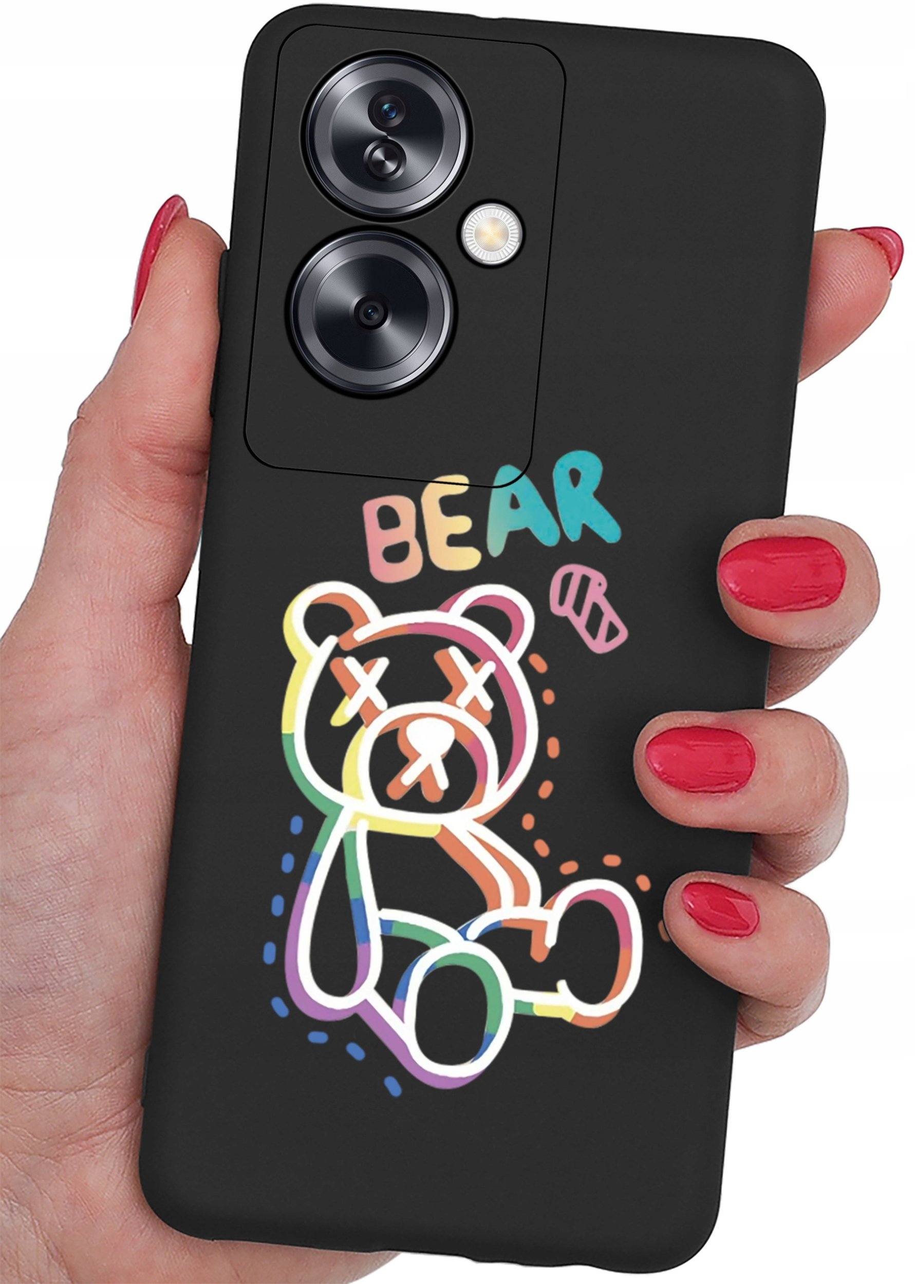 ETUI do Oppo A79 5G CASE WZORY SOFT MATT PLECKI + SZKŁO OCHRONNE 9H