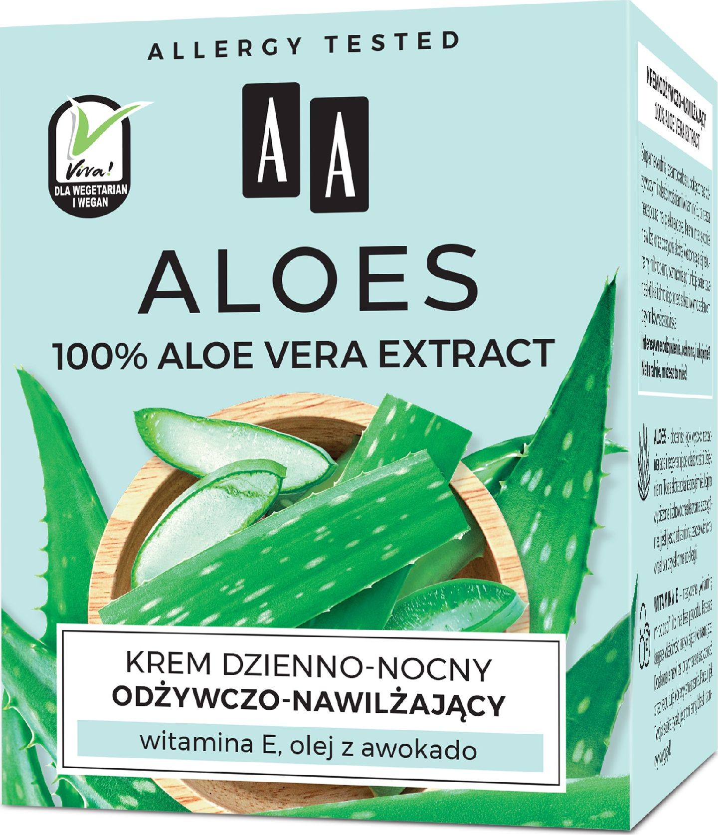 AA Aloes 100% Krem odżywczo nawilżający