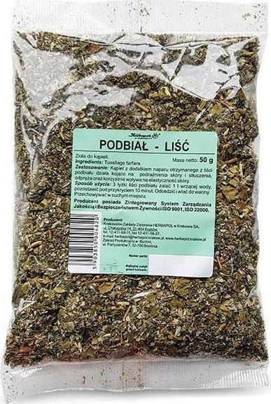 HERBAPOL Podbiał liść 50g HERBAPOL KRAKÓW