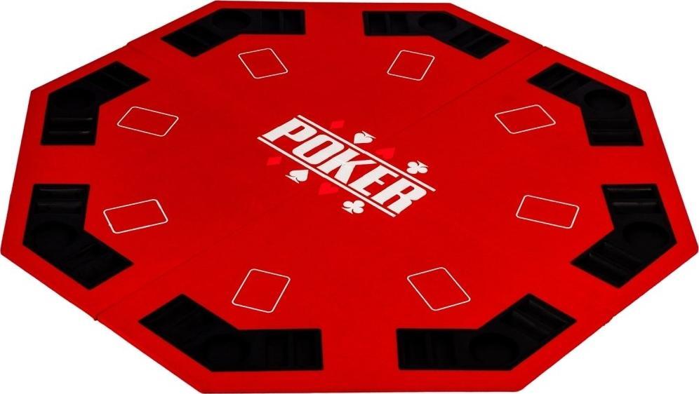 MKS CZERWONY BLAT STÓŁ DO POKERA 122x122 POKER KASYNO Unw