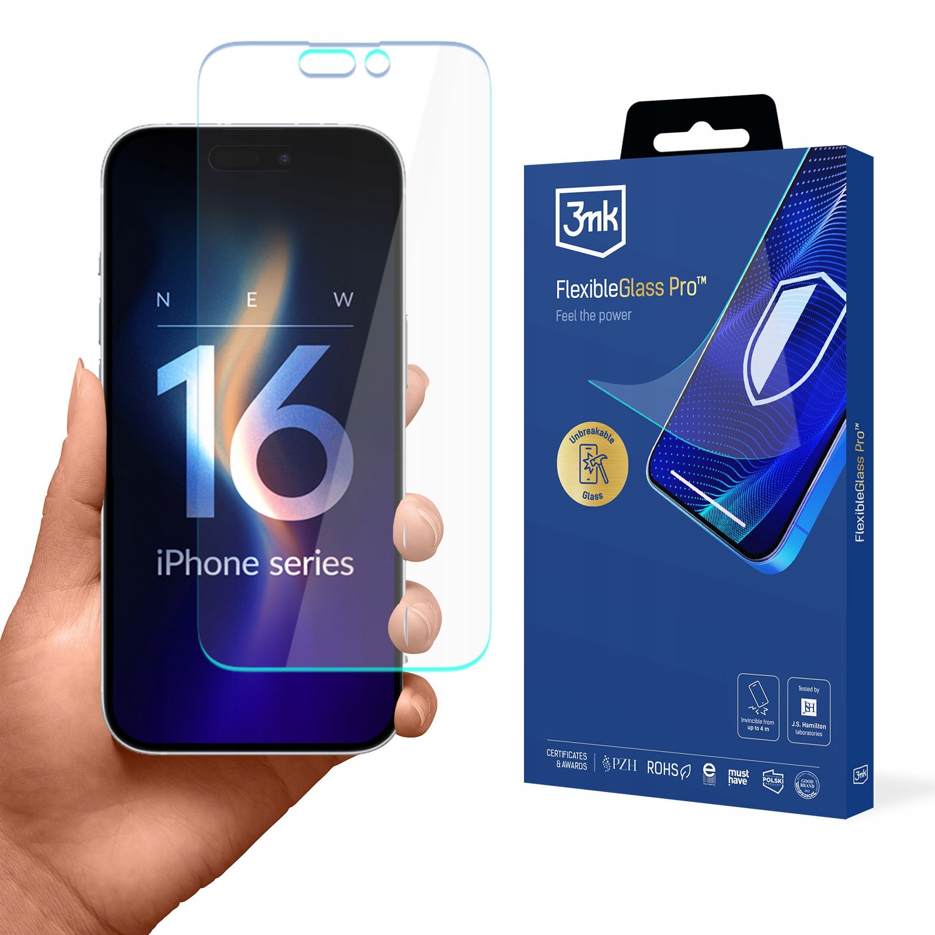 Apple iPhone 16 Pro Max - 3mk FlexibleGlass Pro v2.0