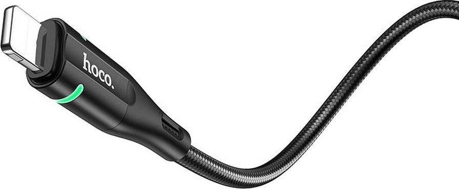 Kabel USB Partner Tele.com HOCO kabel USB do iPhone Lightning 8-pin Shadow LED 2,4A U93 czarny