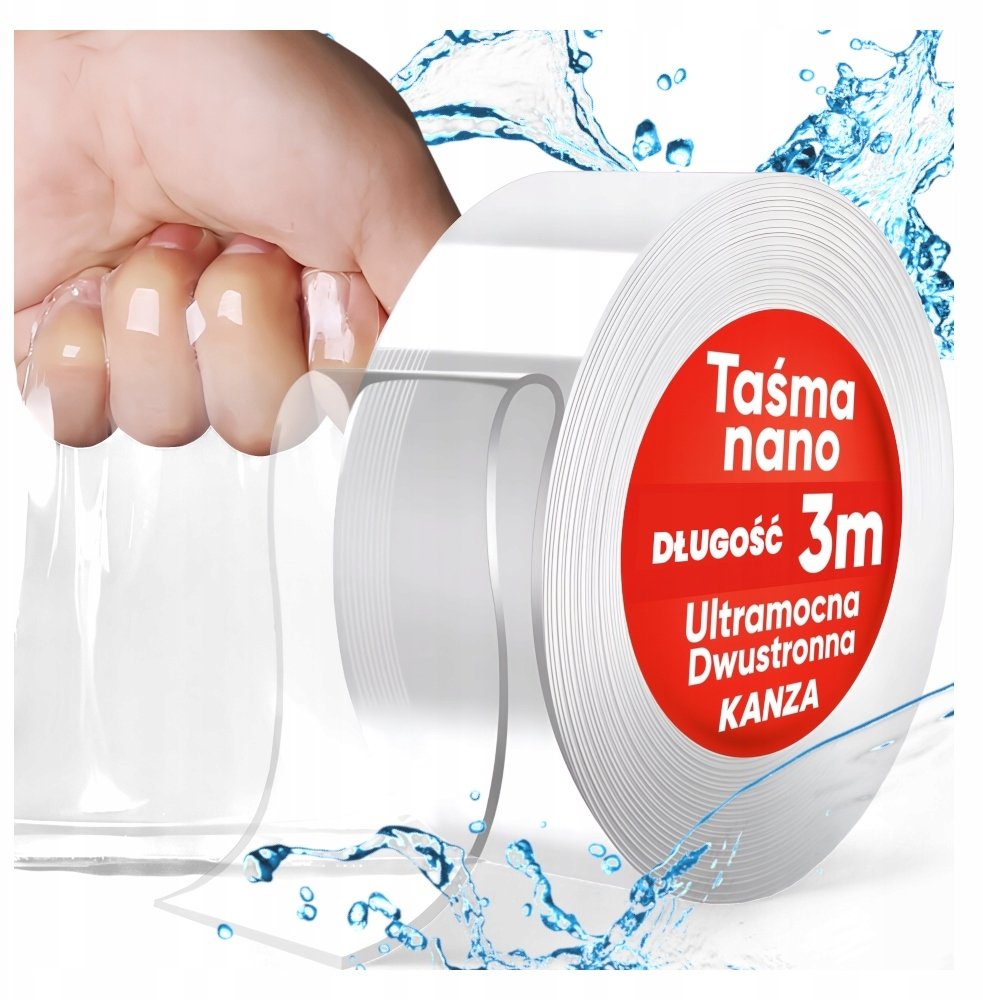 Hitbaits TAŚMA NANO dwustronna mocna żelowa 3M KANZA