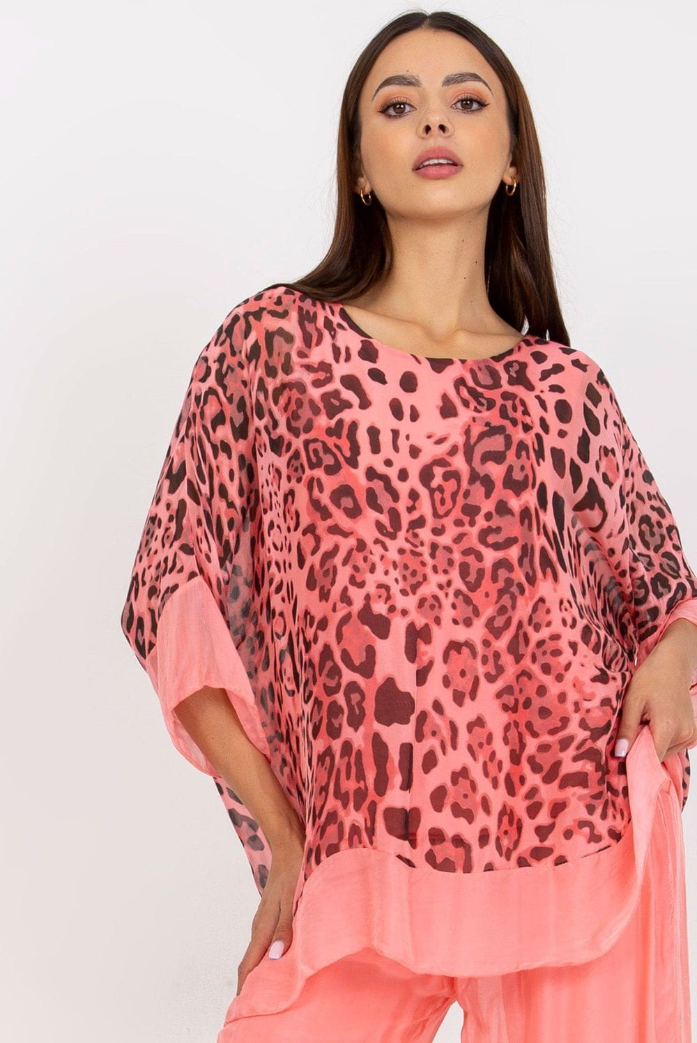 ITALY MODA Bluzka Model DHJ-BZ-20352.80 Coral