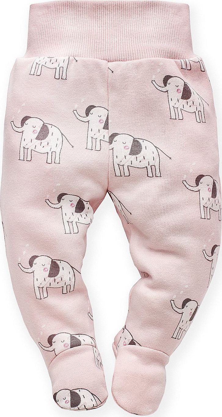 PINOKIO Półśpiochy niemowlęcę Wild Animals Pinokio różowe 62