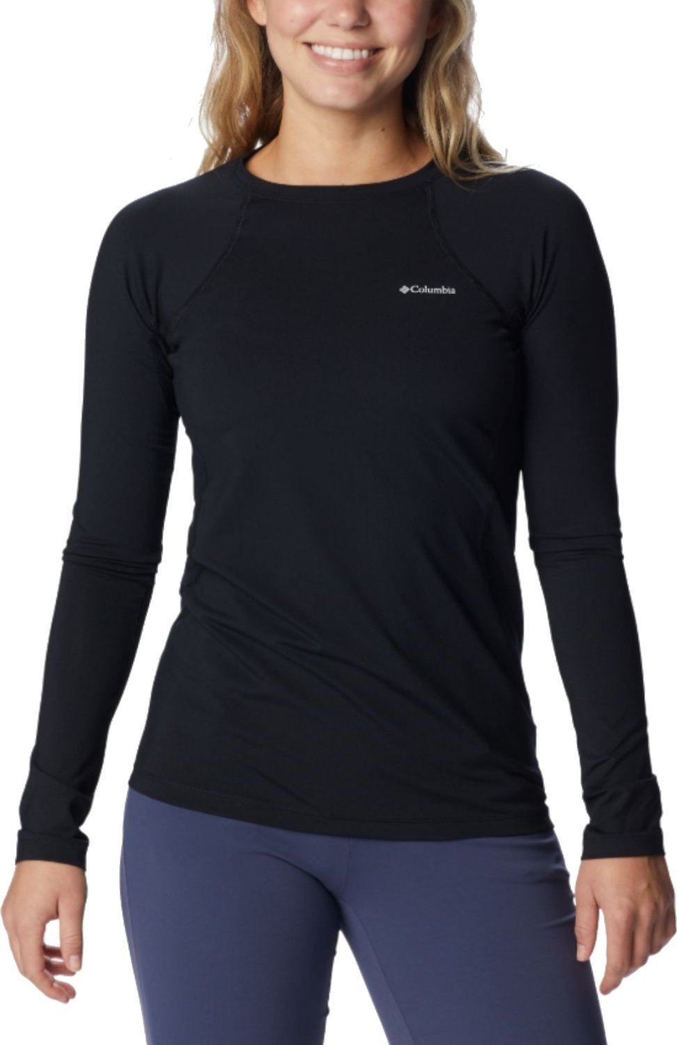 Columbia Columbia Midweight Stretch Long Sleeve Top 1639021011 Czarne L
