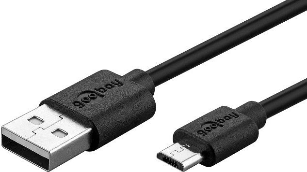 Kabel USB Gembird USB-A - microUSB 1 m Czarny (46800)